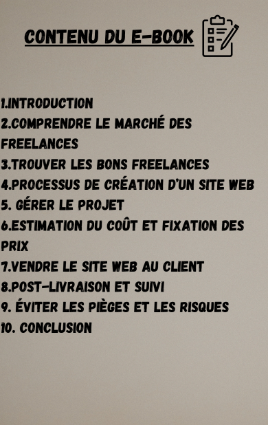 Crée et vendre des sites webs
