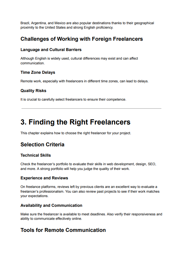 Being a successful freelancer english version